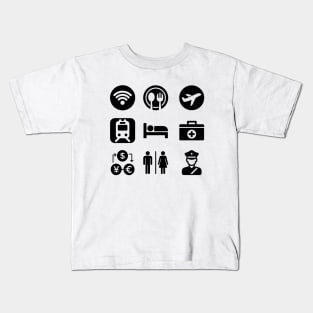 Travel Iconspeak Kids T-Shirt